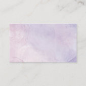 Paarse Wildflower Boeken voor Baby Informatiekaartje (Achterkant)