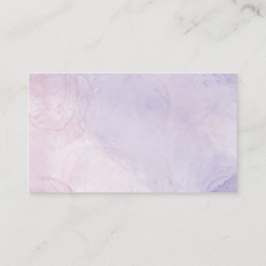 Paarse Wildflower Boeken voor Baby Informatiekaartje (Achterkant)