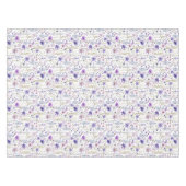 Paarse Wildflower Butterfly Pattern tafelkleed (Voorkant (Horizontaal))