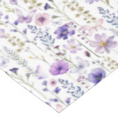 Paarse Wildflower Butterfly Pattern tafelkleed (Gekanteld)