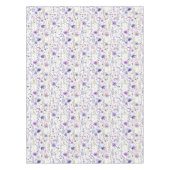 Paarse Wildflower Butterfly Pattern tafelkleed (Voorkant)