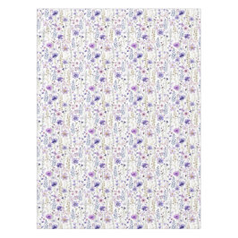 Paarse Wildflower Butterfly Pattern tafelkleed