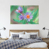 Paarse Wildflower Canvas Art Afdruk (Insitu (Slaapkamer))