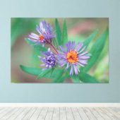 Paarse Wildflower Canvas Art Afdruk (Insitu (Houten vloer))