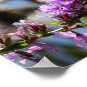 Paarse Wildflower Citaat Poster (Hoek)