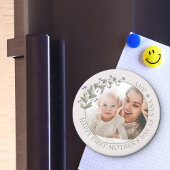 Paarse Wildflower eerste Moederdag foto Magneet