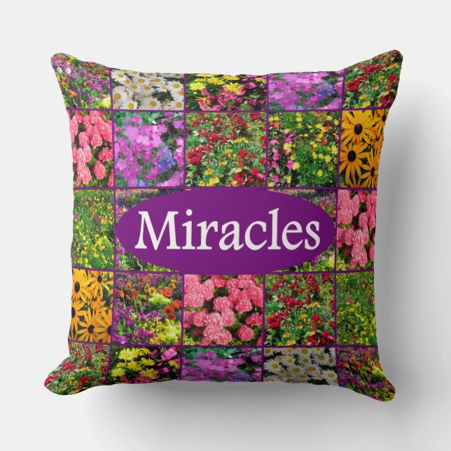 PAARSE WILDFLOWER FOTO WONDEREN ONTWERP KUSSEN (Voorkant)