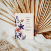 Paarse Wildflower Garden bruiloft uitnodiging