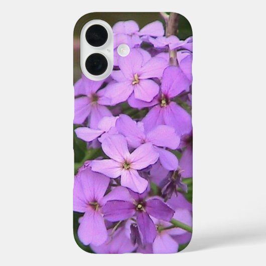 Paarse Wildflower iPhone Case (Achterkant)