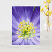 Paarse Wildflower Kaart (Gele Bloem)