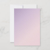 Paarse Wildflower Meisje Dank u Fotokaart Bedankkaart (Achterkant)