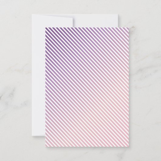 Paarse Wildflower Meisje Dank u Fotokaart Bedankkaart (Achterkant)