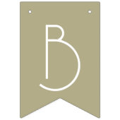 Paarse Wildflower Vrijgezellenfeest Decor Sage Gro Vlaggetjes (Tweede vlag)