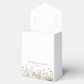 Paarse Wildflower Wedding Favoriet Box Bedankdoosjes (Geopend)