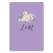 Paarse Wildflower Zomer Bloemen Huwelijk Kaart (Achterkant)