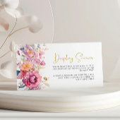 Paarse Wildflowers Display Douche Kaart