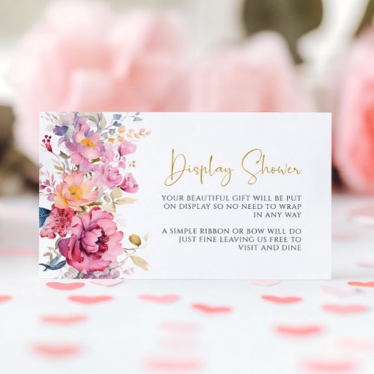 Paarse Wildflowers Display Douche Kaart