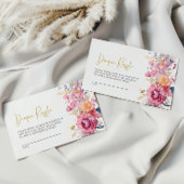 Paarse Wildflowers Luier Raffle Kaart