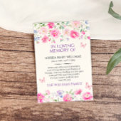 Paarse Wildflowers Sympathy Memory Dank je wel kaa Bedankkaart