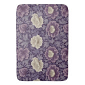 Paarse William Morris Style Floral Badmat (Voorkant Verticaal)