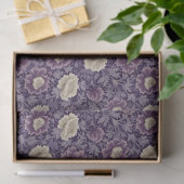 Paarse William Morris Style Floral Tissuepapier (Geschenk)