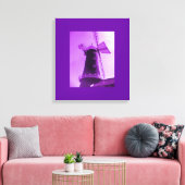 Paarse Windmolen Canvas Afdruk (Insitu (Woonkamer))