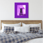Paarse Windmolen Canvas Afdruk (Insitu (Slaapkamer))
