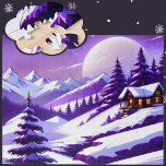 Paarse Winter Wonderland Legpuzzel<br><div class="desc">Welkom! Deze puzzel is perfect voor diegenen die houden van een leuke en uitdagende activiteit. De "Paarse Winter Wonderland" puzzel beschikt over een prachtige winterscène met een gezellige hut in de bossen. De cabine is omgeven door met sneeuw bedekte bomen en bergen, en de volle maan op de achtergrond voegt...</div>