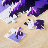 Paarse Winter Wonderland Legpuzzel (Zijkant)