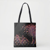 Paarse winterbladeren bomen tote bag (Voorkant)