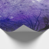 Paarse Winterbos Cadeaupapier (Hoek)