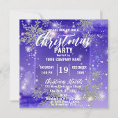 Paarse winterfeestdag kaart (Voorkant)