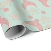 paarse winterhoed cadeaupapier (Rol Hoek)