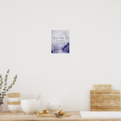Paarse Winterlandschap Sneeuw Poster (Keuken)