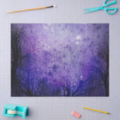 Paarse winterontkoppeling tissuepapier (Craft)