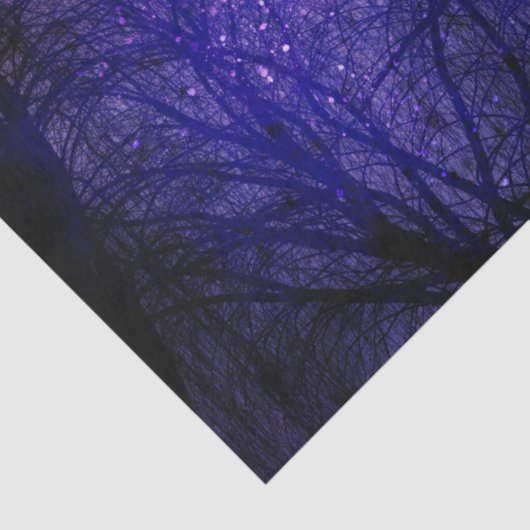 Paarse winterontkoppeling tissuepapier (Detail)