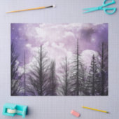 Paarse winterpine ontkoppeling bos tissuepapier (Craft)