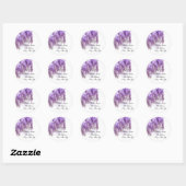 Paarse Wisteria Adres Sticker (Vel)