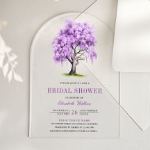 Paarse Wisteria Bloem Boom Bruidsdouche