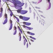 Paarse Wisteria Bloemen Wilde Bloemen Aquarel  Tissuepapier (Detail)