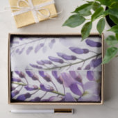 Paarse Wisteria Bloemen Wilde Bloemen Aquarel  Tissuepapier (Geschenk)