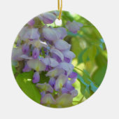 Paarse Wisteria Blossoms Flower Ornament (Voorkant)