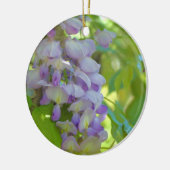 Paarse Wisteria Blossoms Flower Ornament (Links)