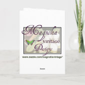 Paarse Wisteria Comfort- en Sympathiekaart Kaart (Achterkant)