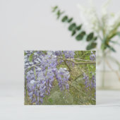 Paarse Wisteria Coordinating Items Briefkaart (Staand voorkant)