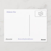 Paarse Wisteria Coordinating Items Briefkaart (Achterkant)