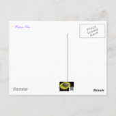 Paarse Wisteria Coordinating Items Briefkaart (Achterkant)