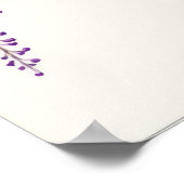 Paarse Wisteria Flowers Art Print Poster (Hoek)