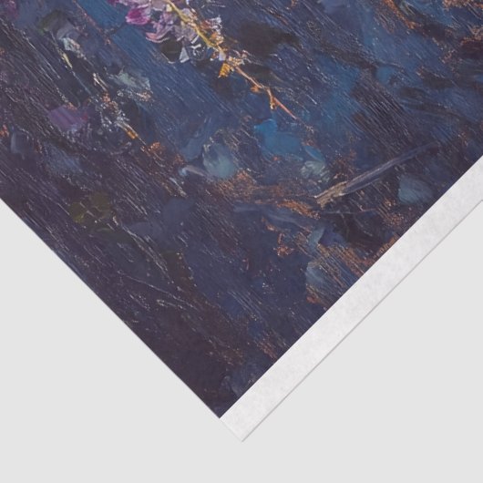 Paarse Wisteria Flowers Decoupage Tissuepapier (Detail)