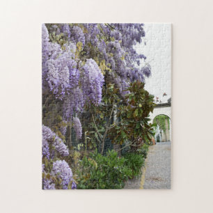 Paarse Wisteria Flowers Kensington Chelsea Londen Legpuzzel